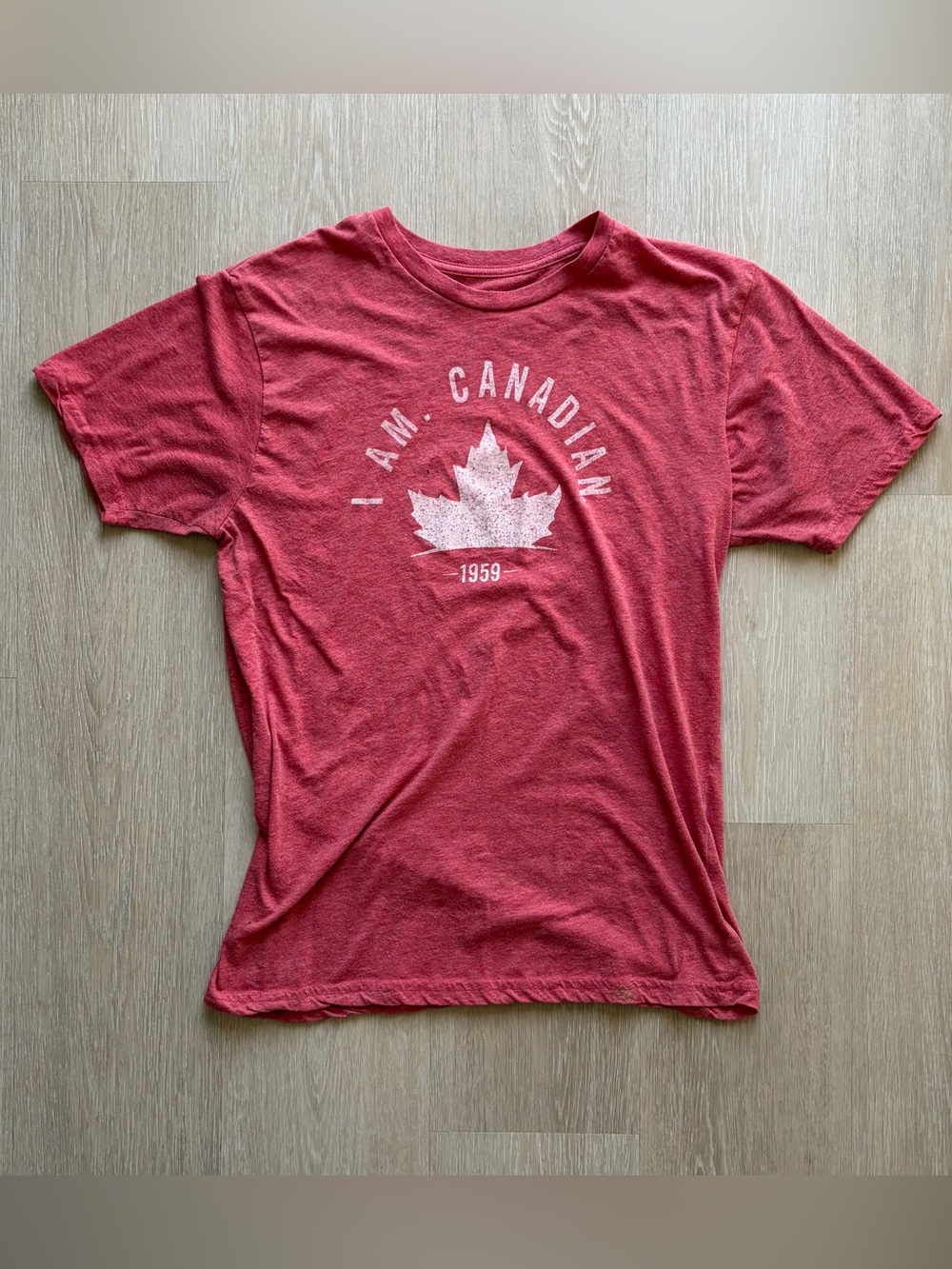 I AM CANADIAN Red Short Sleeve Graphic Tee